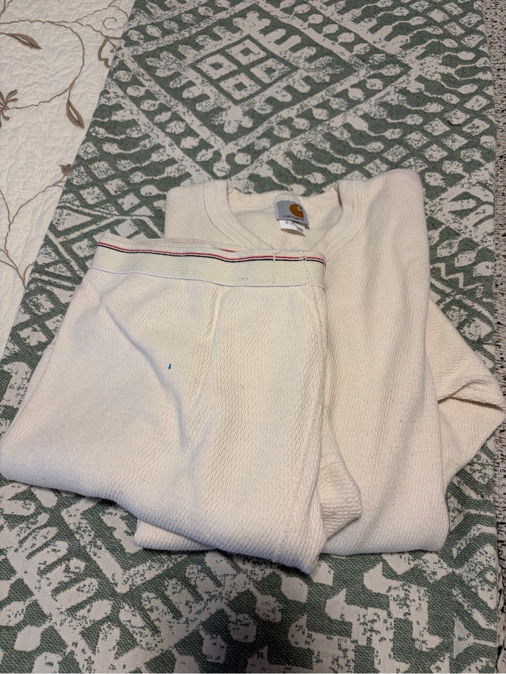 Carhartt Men’s Cream Crewneck Thermal Sweater